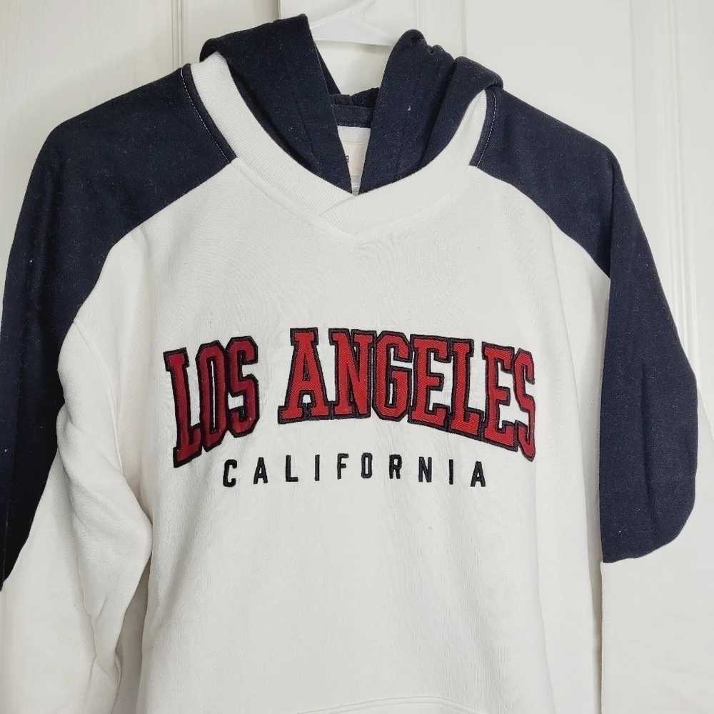 Mens Hollister Red Black white Hooded Pullover Sweater New